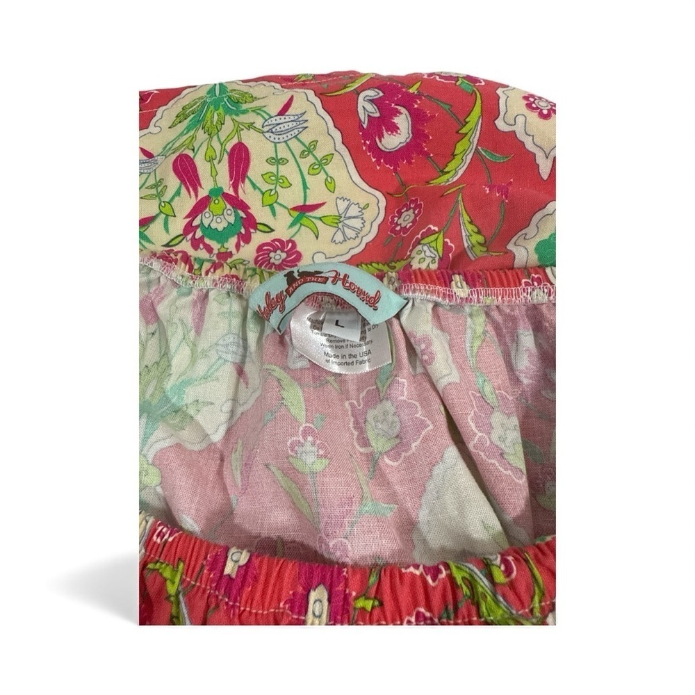 HALEY & THE HOUND Women Multicolor Blouse Large  100% Cotton - Picture 6 of 9